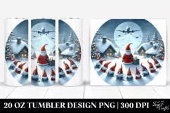 Santa with Gnomes 20 Oz Tumbler Product Image 1