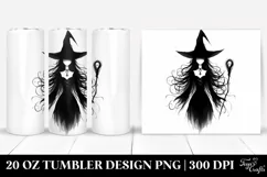 Simple Gothic Witch Watercolor Tumbler|20 oz Tumbler Product Image 1