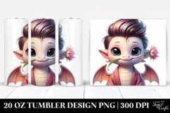 Cute Baby Dragon 20 Oz Tumbler Product Image 1