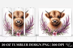 Baby Highland Cow | 20 oz Tumbler Product Image 1