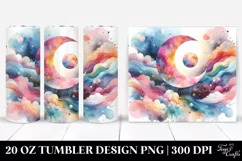Colorful Abstract Moon | 20 oz Tumbler Product Image 1