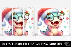Excited Dinosaur with es Clipart 20 Oz Tumbler Product Image 1
