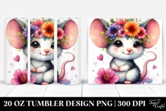 Cute Baby Mouse Playing | 20 oz Tumbler Product Image 1