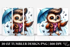 Cute Baby Owl Dancing | 20 oz Tumbler Product Image 1