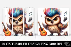 Playing Baby Owl 20 Oz Tumbler Product Image 1