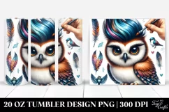 Playing Baby Owl 20 Oz Tumbler Product Image 1