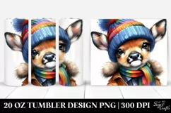Funny Baby Deer Posing | 20 oz Tumbler Product Image 1