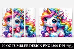 Cute Baby Unicorn Funny Tumbler Product Image 1
