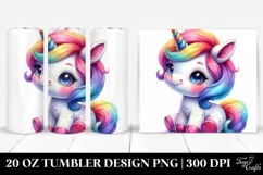 Cute Baby Unicorn Funny Tumbler Product Image 1