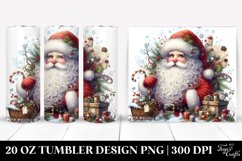 Whimsical Santa Portrait, 20 Oz Tumbler Product Image 1