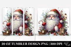 Whimsical Santa Portrait, 20 Oz Tumbler Product Image 1