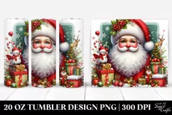 Whimsical Santa Portrait, 20 Oz Tumbler Product Image 1