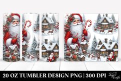Whimsical Santa Portrait, 20 Oz Tumbler Product Image 1