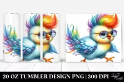 Cute Baby Chicken Running | 20 oz Tumbler Product Image 1