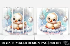 Vibrant Baby Swan on Cloud | 20 oz Tumbler Product Image 1