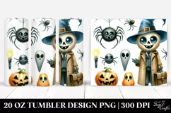 Simple Funny Halloween Clipart | 20 oz Tumbler Product Image 1