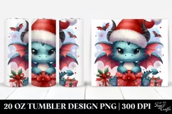 Cute Angry Baby Dragon with Decorations, 20 Oz Tumbler Product Image 1