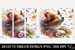 Spring Petals Dog Tumbler 20 oz Product Image 1