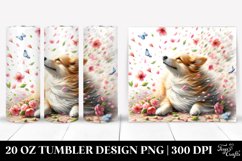 Spring Petals Dog Tumbler 20 oz Product Image 1