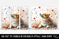 Spring Petals Dog Tumbler 20 oz Product Image 1