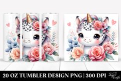 Cute BabyUnicrn with Animal Print | 20 oz Tumbler Product Image 1