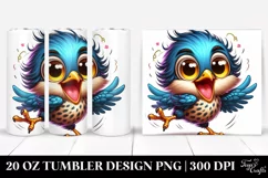 Colorful Starling Baby Macaw Tumbler Product Image 1