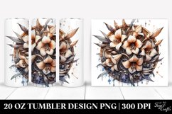 Colorful Lobelia Stained Tumbler Product Image 1