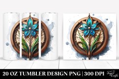 Colorful Lobelia Stained Tumbler Product Image 1