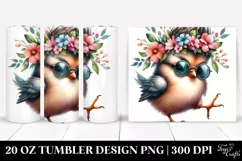 Cute Baby Bird Dancing | 20 oz Tumbler Product Image 1