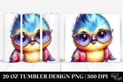 Cute Baby Bird Sitting | 20 oz Tumbler Product Image 1