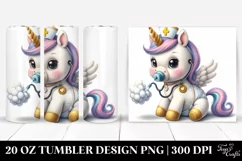Cute Baby Unicorn Nurse Tumbler Product Image 1