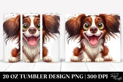 Funny Crazy Looking Brittany | 20 oz Tumbler Product Image 1