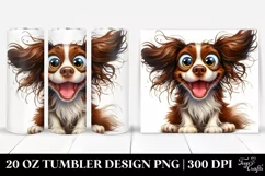Crazy Funny Brittany Sitting | 20 Oz Tumbler Product Image 1
