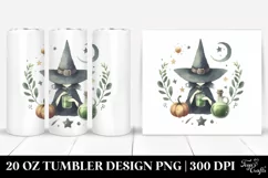 Quirky Retro Witch Clipart 20 Oz Tumbler Product Image 1
