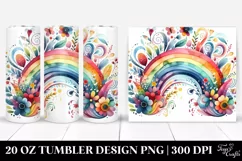 Colorful Rainbow | 20 oz Tumbler Product Image 1