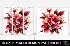 Shiny Cherry Blossom Splash | 20 Oz Tumbler Product Image 1