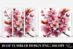 Shiny Cherry Blossom Splash | 20 Oz Tumbler Product Image 1