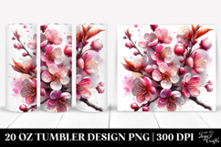 Spring 20 Oz Tumbler Png Product Image 1