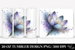 Glossy Crocus, Sublimation Clipart Product Image 1