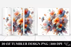 Abstract Shiny Nasturtium | 20 oz Tumbler Product Image 1