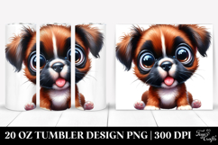 Watercolor Baby Boxer 20 Oz Tumbler Product Image 1