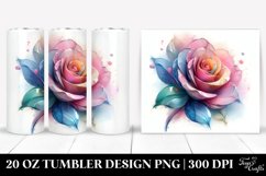 Abstract Vibrant Rose | 20 oz Tumbler Product Image 1