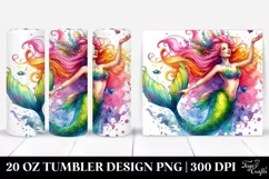 Mermaid Jumping Funny Tumbler Product Image 1