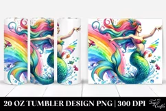 Mermaid Jumping Funny Tumbler Product Image 1