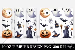 Funny Halloween Moon Clipart | 20 oz Tumbler Product Image 1