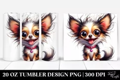 Crazy Funny Chihuahua Sitting | 20 Oz Tumbler Product Image 1