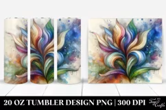 Abstract Wooden Iris Made of , Transparent 20 Oz Tumbler Product Image 1