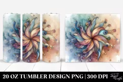 Abstract Wooden Iris Made of , Transparent 20 Oz Tumbler Product Image 1