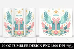 Gift Box with Wings and Angel Crown, 20 Oz Tumbler Product Image 1