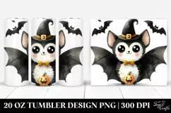 Funny Halloween Bat Clipart 20 Oz Tumbler Product Image 1